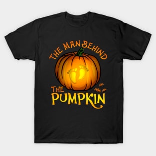 The Man Behind The Pumpkin - Happy Halloween Gift T-Shirt